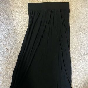Girls black maxi skirt